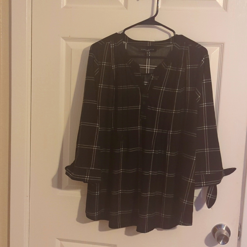 Black and white striped shirt